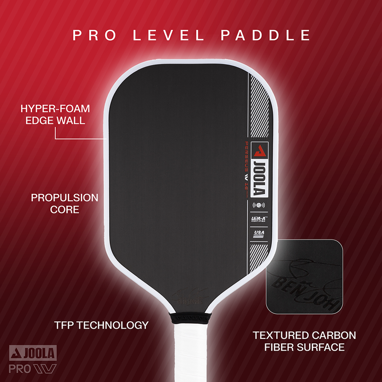 JOOLA Ben Johns Perseus Pro IV 16mm Pickleball Paddle